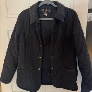 Barbour Women's Dark Quilted Utility Jacket